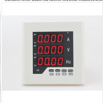 Uif23 Panel Size 120*120 Single-Phase AC LED Industrial Usage Digital Volt Ampere and Hertz Combined Meter